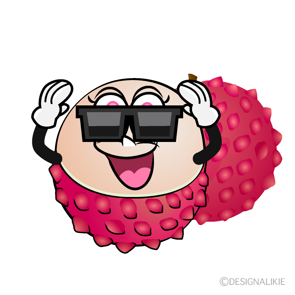 Cool Lychee Cartoon Character Image