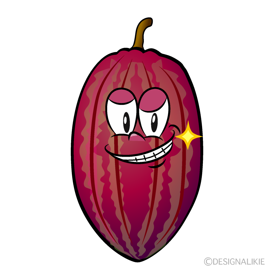 Grinning Cocoa Cartoon Character Image