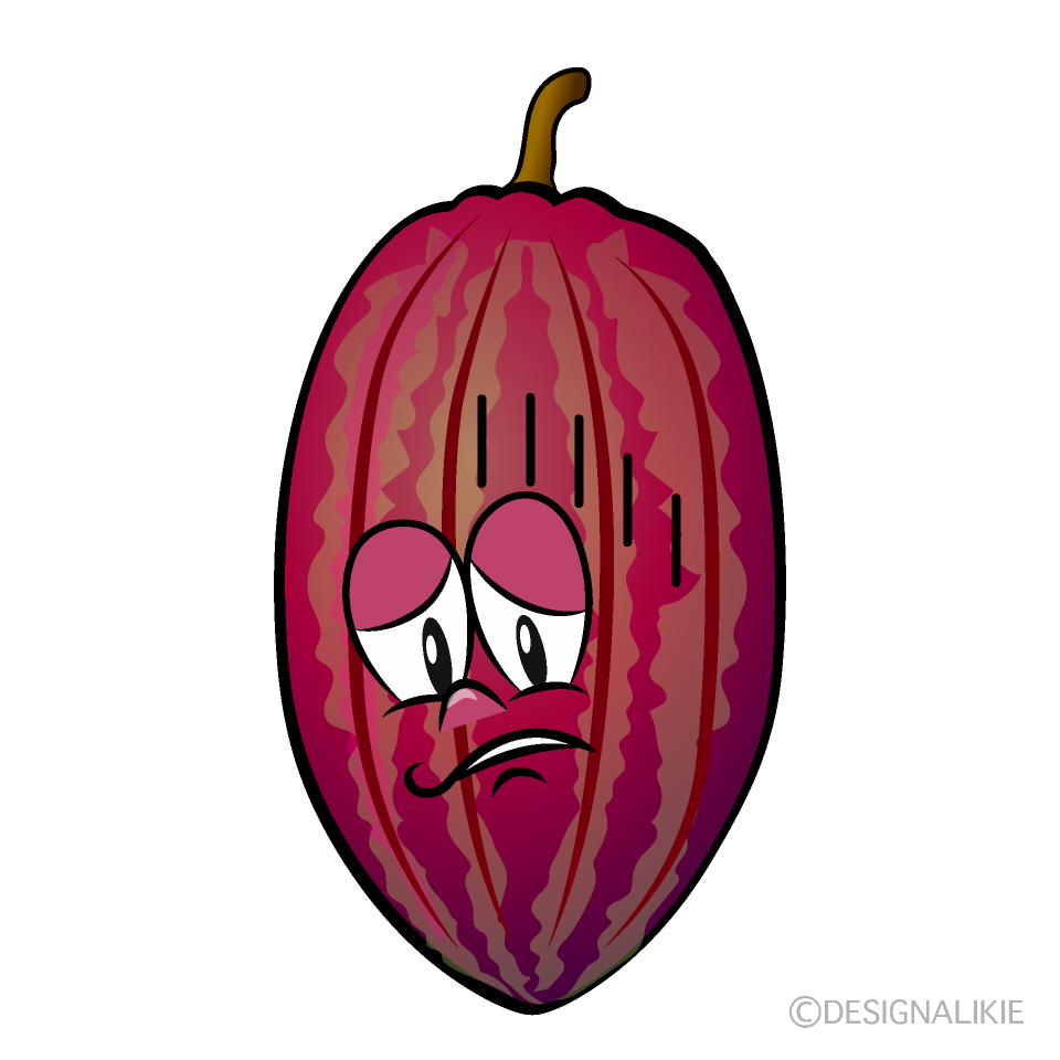 Depressed Cocoa Cartoon Character Image