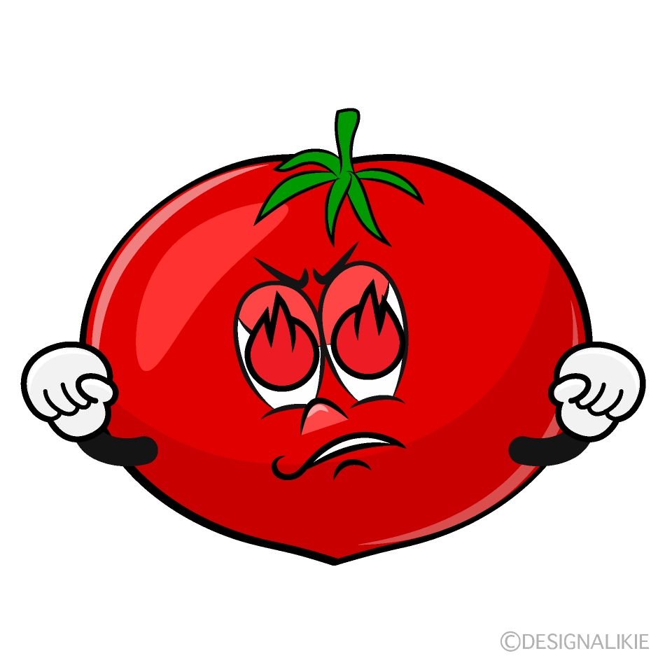 Enthusiasm Tomato Cartoon Character Image