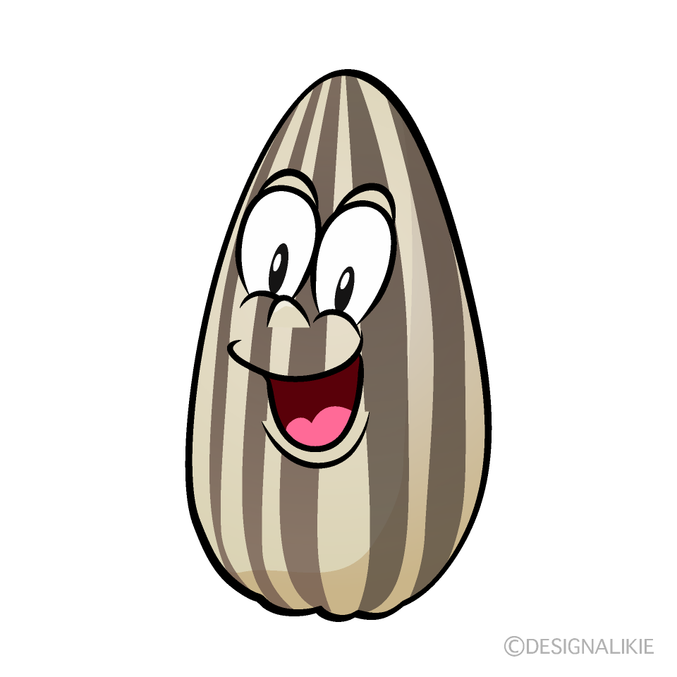 Surprising Sunflower Seed Cartoon Character Image