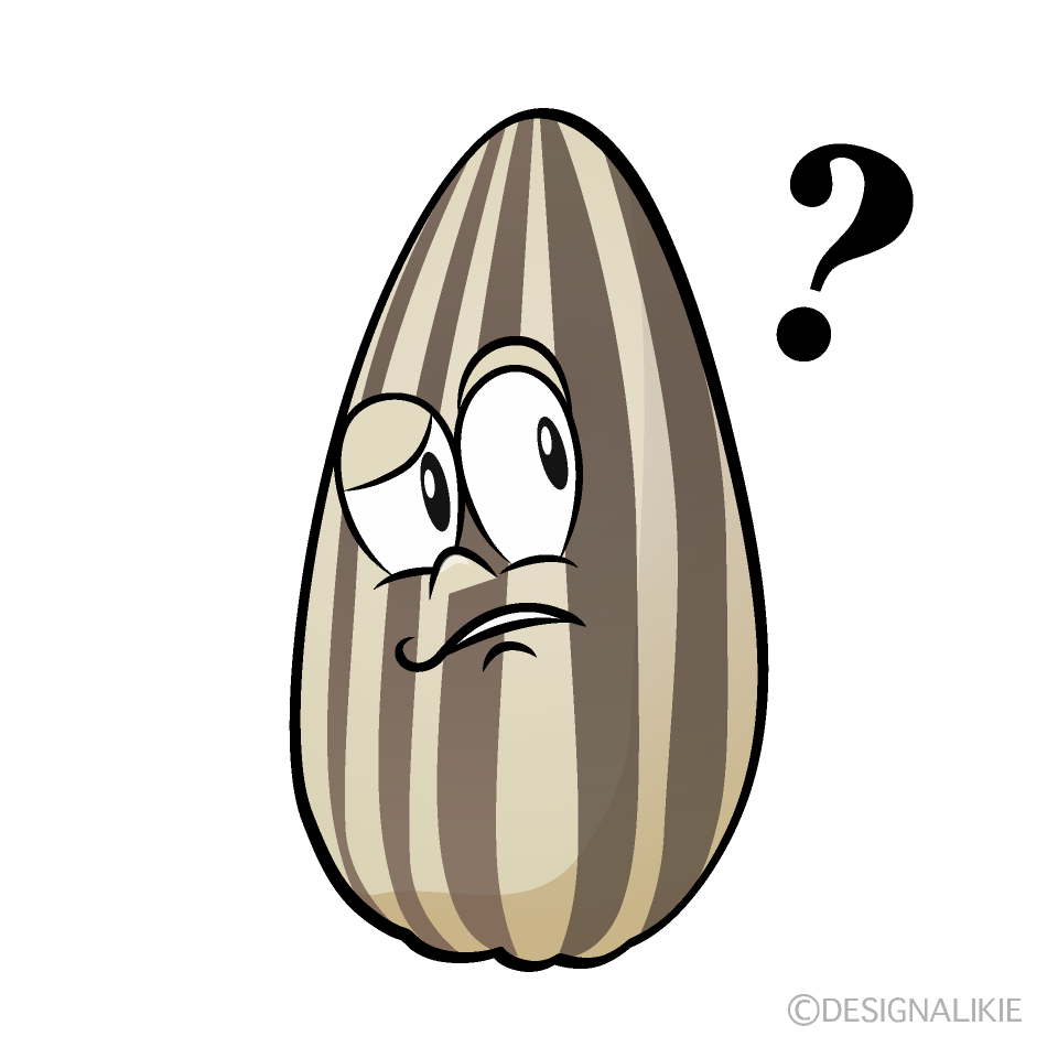 Thinking Sunflower Seed Cartoon Character Image