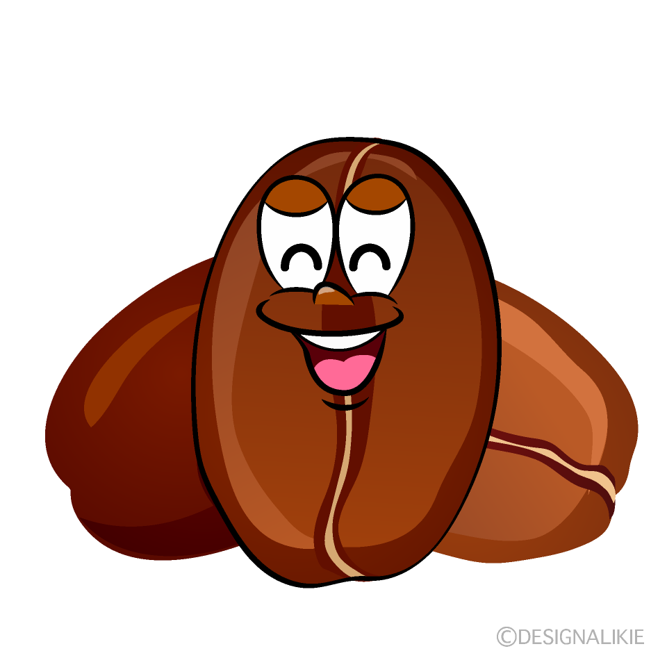 Grano de Café Sonriente Animado