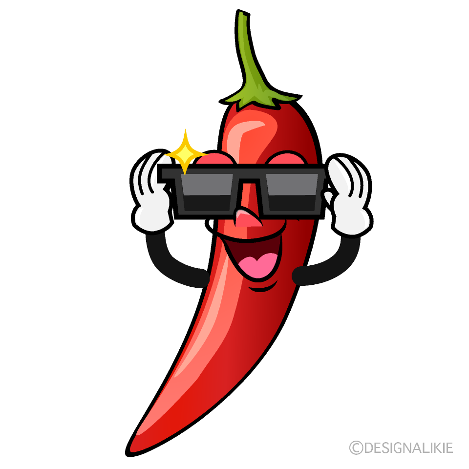 Cool Chili Pepper Cartoon Character Image