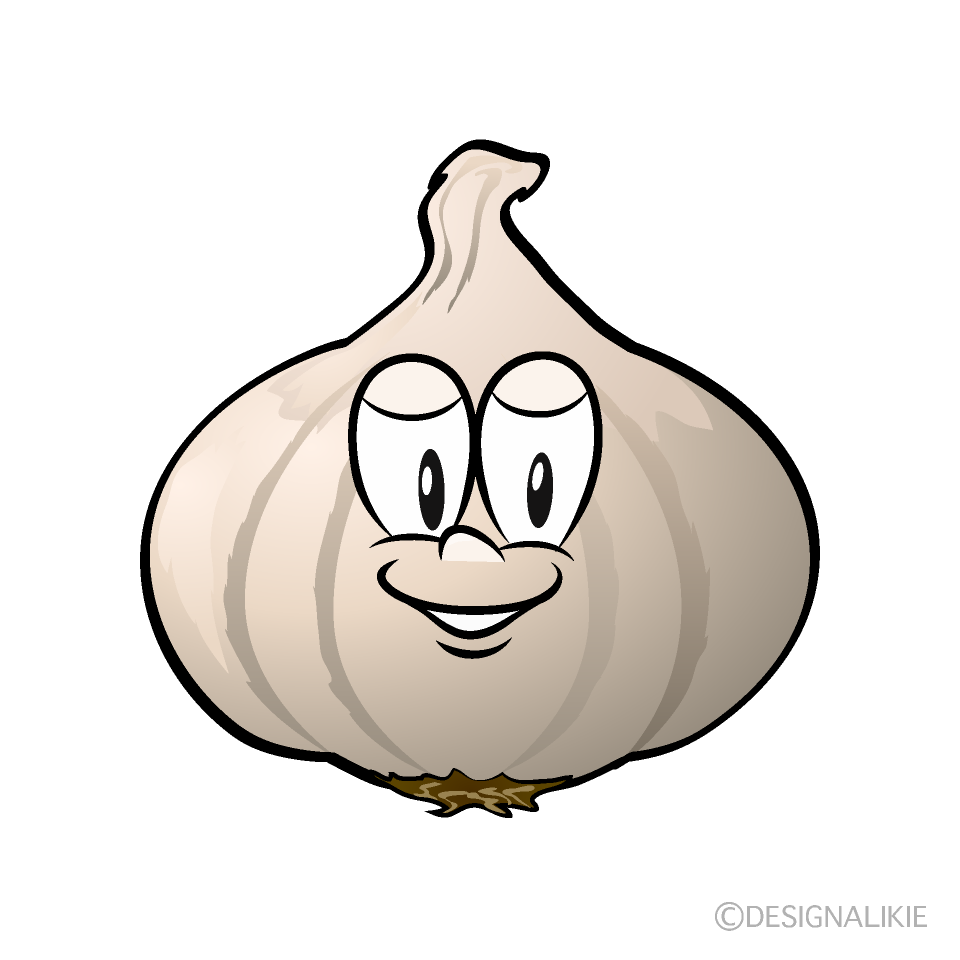 Garlic Cartoon Character Image