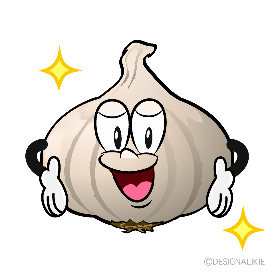 Glitter Garlic Cartoon Character Image