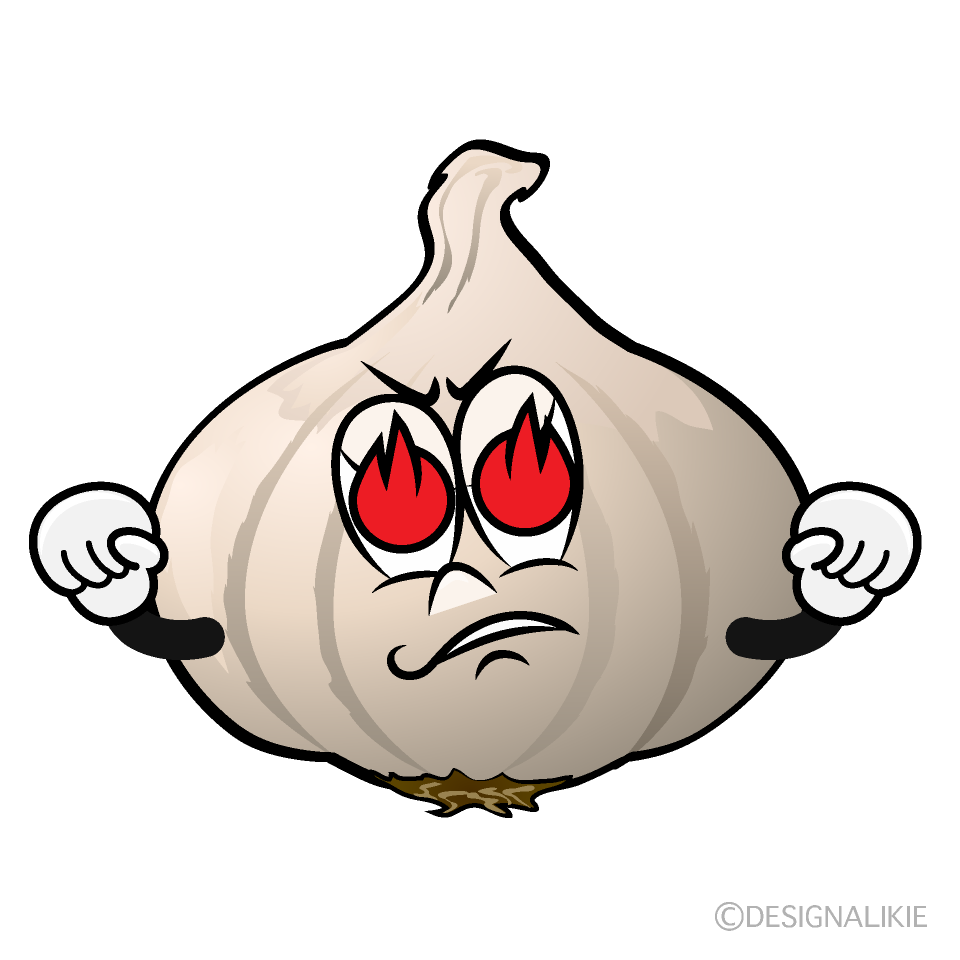 Enthusiasm Garlic Cartoon Character Image