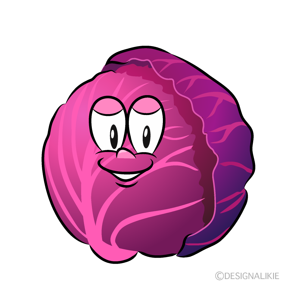 Red Cabbage Cartoon Character Image