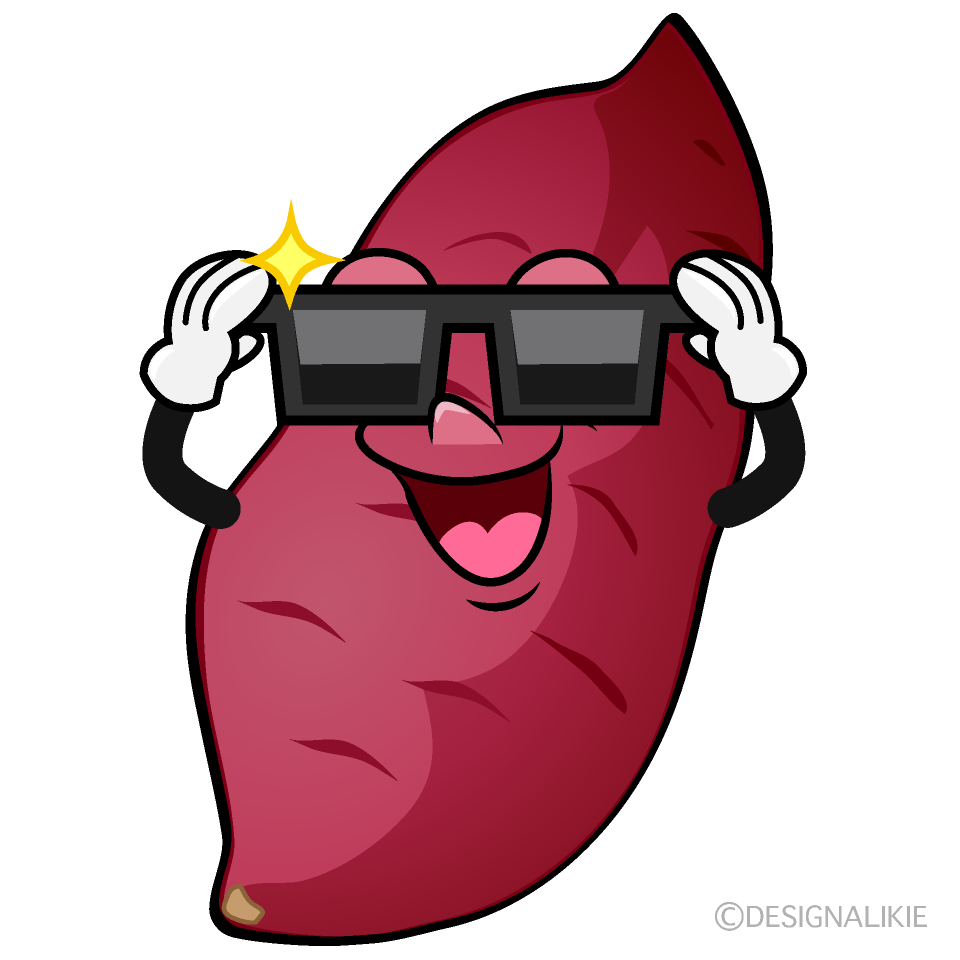 Cool Sweet Potato Cartoon Character Image