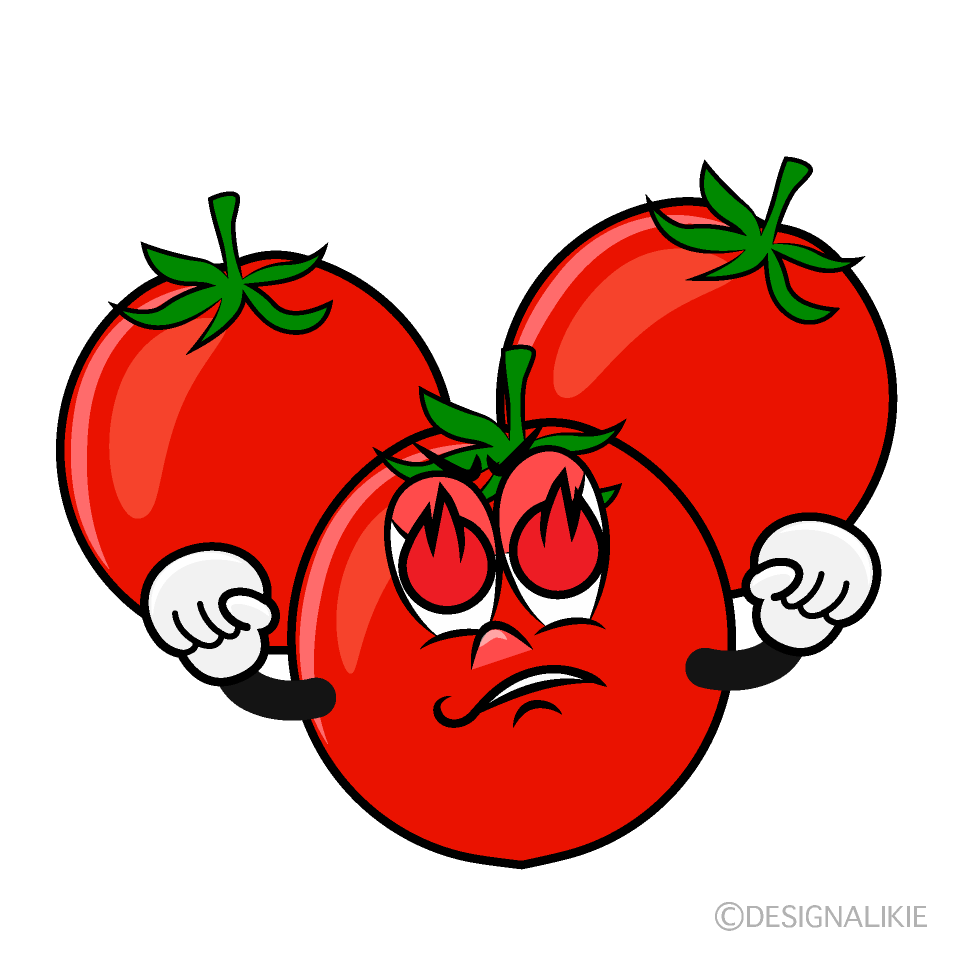 Enthusiasm Cherry Tomato Cartoon Character Image