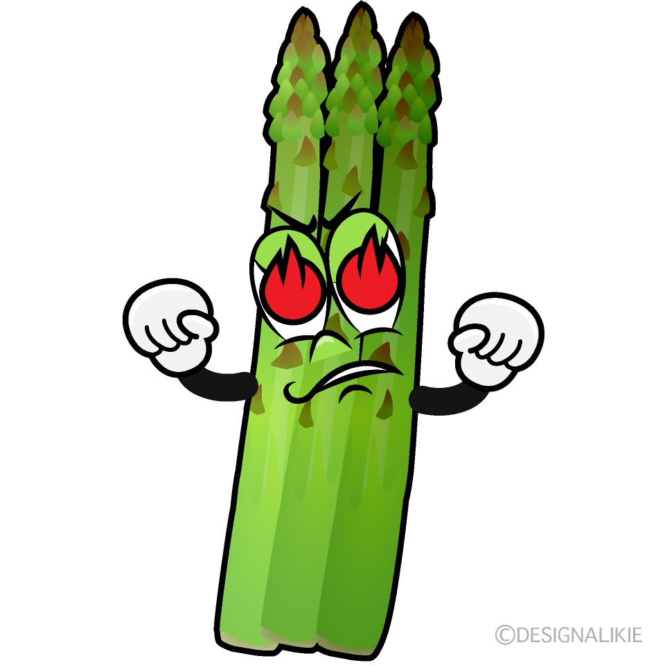 Enthusiasm Asparagus Cartoon Character Image