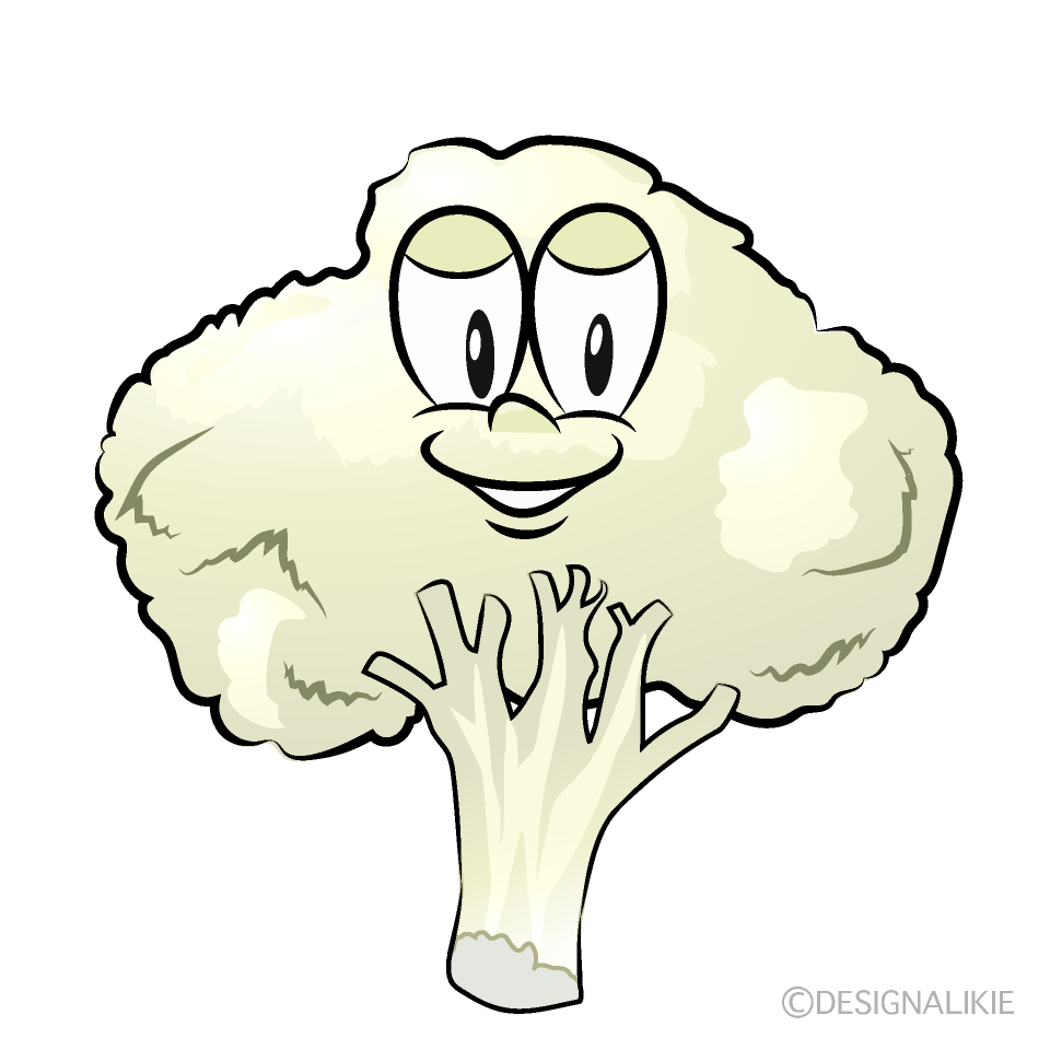 Cauliflower Cartoon Character Image