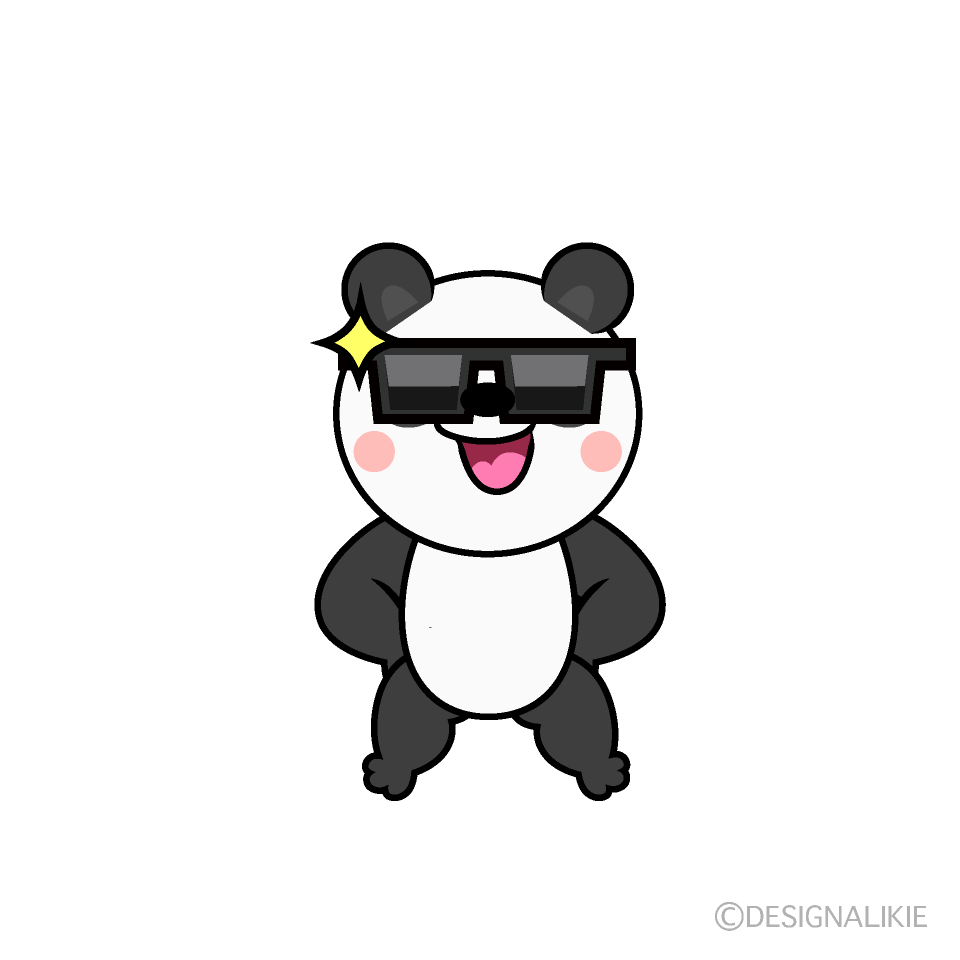 Cool Panda Cartoon Character Image