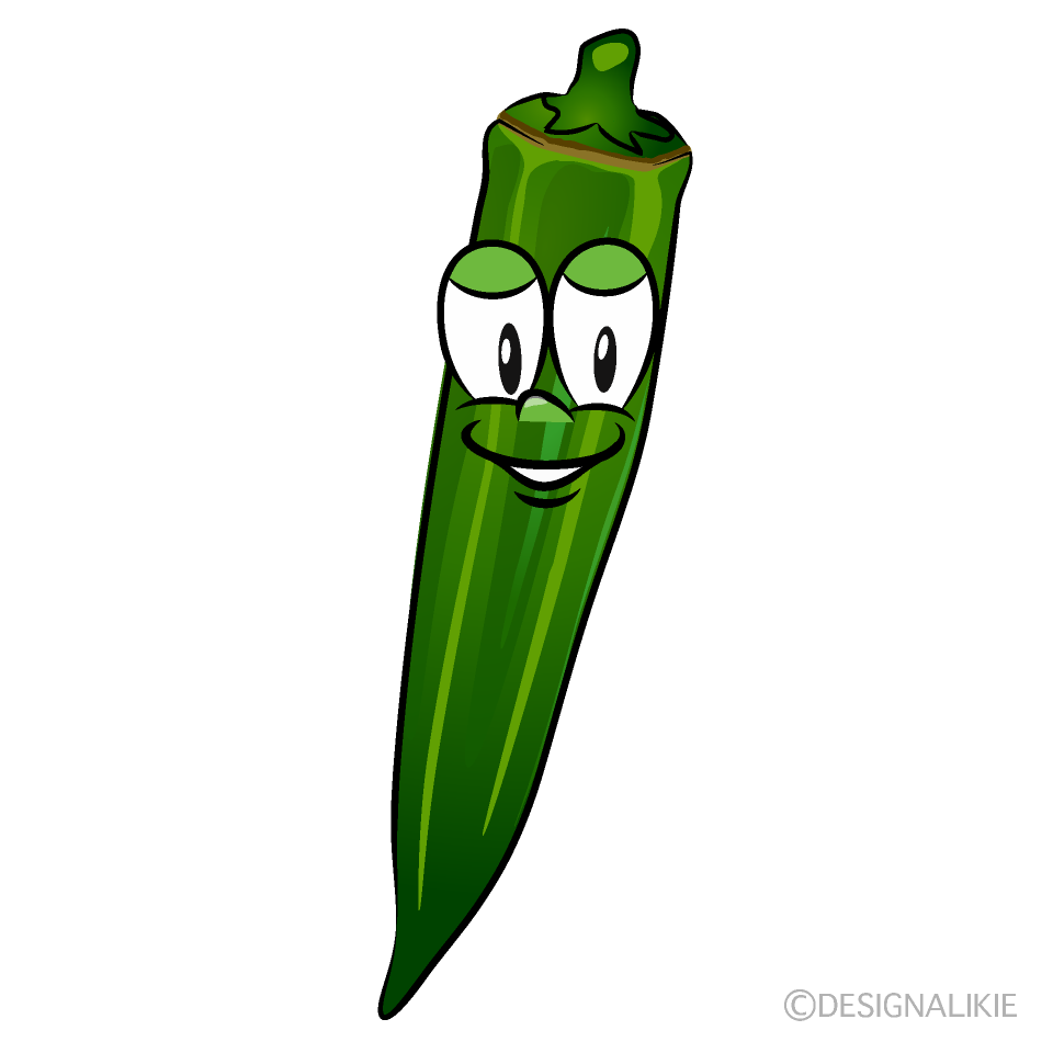 Okra Cartoon Character Image