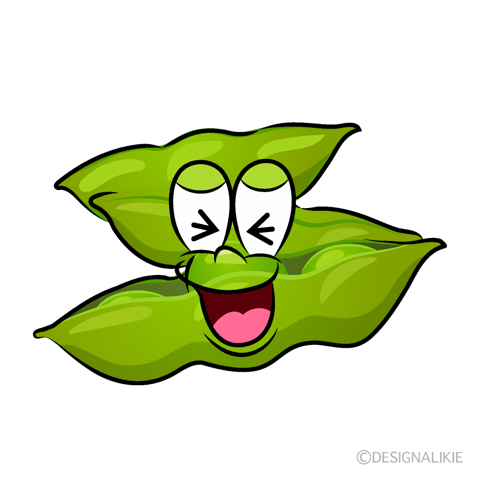 Edamame Riéndose Animado