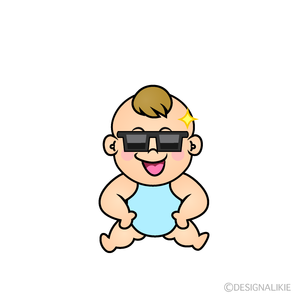 Cool Baby Boy Cartoon Character Image