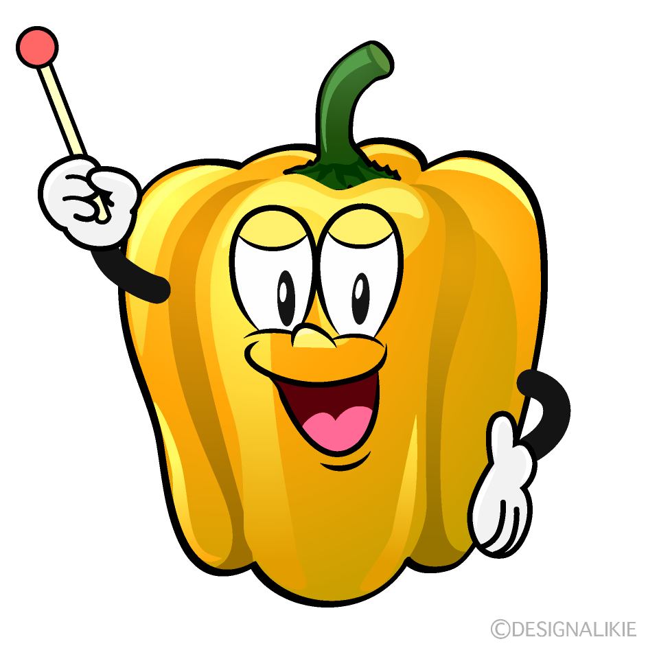 Pimiento Amarillo Hablando Animado
