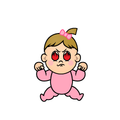Enthusiastic Baby Girl