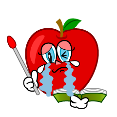 Crying Apple Teacher