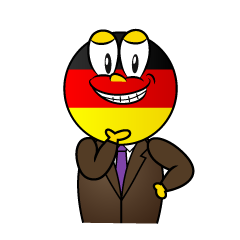 Grinning German
