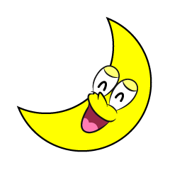 Smiling Crescent Moon