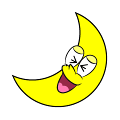 Laughing Crescent Moon