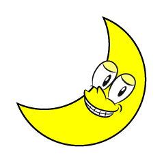 Grinning Crescent Moon