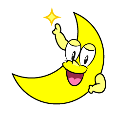 Posing Crescent Moon