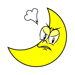 Angry Crescent Moon