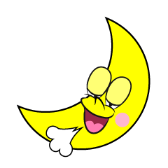 Relaxing Crescent Moon