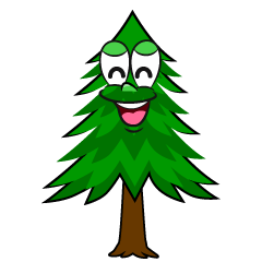 Smiling Pine Tree