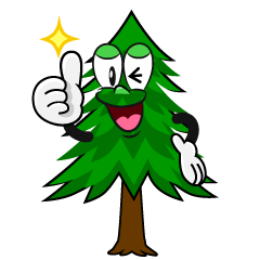 Thumbs up Pine Tree