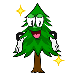 Glitter Pine Tree