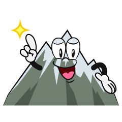 Posing Snowy Mountain