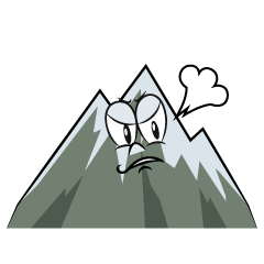 Angry Snowy Mountain