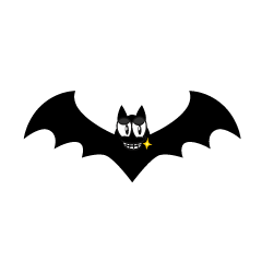 Grinning Black Bat