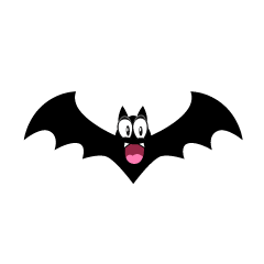 Surprised Black Bat