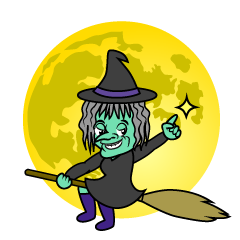 Witch with Cane