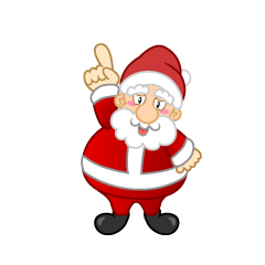 Posing Santa