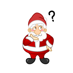 Papá Noel Pensando