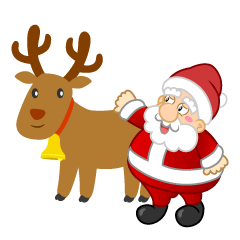 Santa and Reindeer