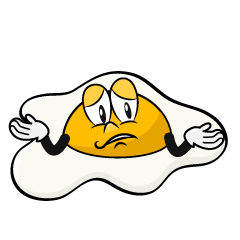 Troubled Fried Egg