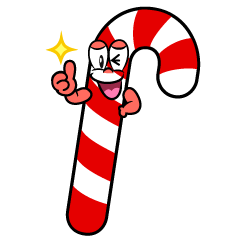 Thumbs up Candy Cane