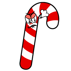 Angry Candy Cane