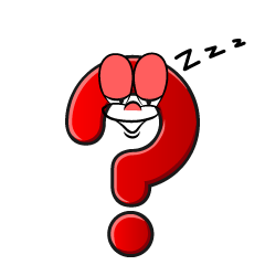 Sleeping Question Mark