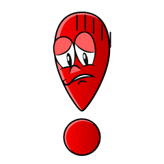 Depressed Exclamation Mark