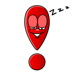 Sleeping Exclamation Mark