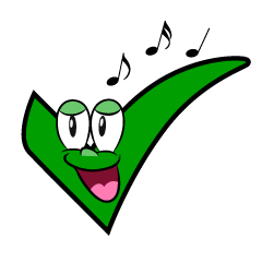 Singing Check Mark