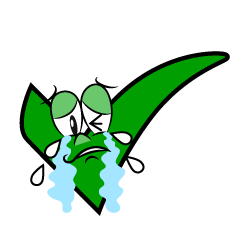 Crying Check Mark
