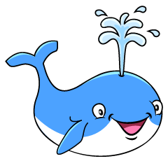 Smiling Cute Whale